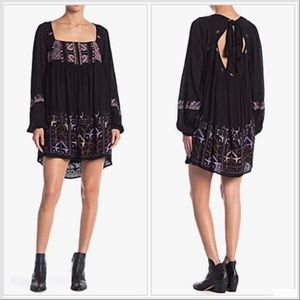Free People Women Rhiannon Embroidered Mini Dress Size XS‎